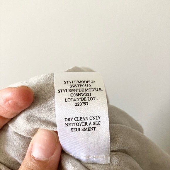 Helmut Lang Light Grey Cap Shroud Twist Top S‎ - Picture 7 of 7